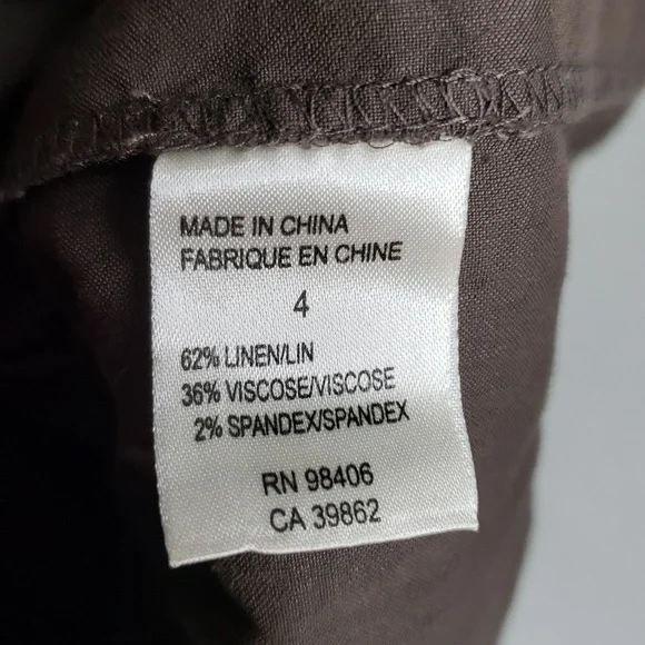 Theory Ellen Linen Blend Tiered Midi Dress Size 4 Brown Neutral Flowy Beachy - Picture 6 of 16